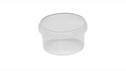 Becher mit Originalitätsverschluss, 240 ml, Ø 95 mm, 54 mm, PP, transparent, A-Nr.: 40614 - 01