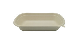 Menüschale to go, Bagasse, rechteckig, A-Nr.: 13490 - 01