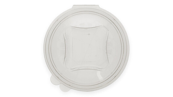 Klappbox, 600 ml, Ø 175 mm, 85 mm, RPET, transparent, mit anhängendem Deckel, Verive, A-Nr.: 80434 Klappbox, 600 ml, Ø 175 mm, 85 mm, RPET, transparent, mit anhängendem Deckel, Verive, A-Nr.: 80434 - 02