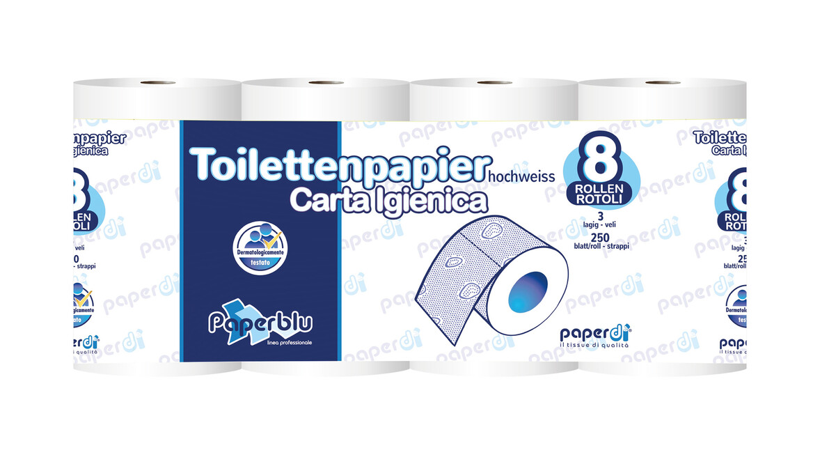 Toilettenpapier Kleinrolle ECO GREEN, T4, 2-lagig, weiß, Recyclingmaterial, 64 Rollen/Karton, A-Nr.: 16001 - 01