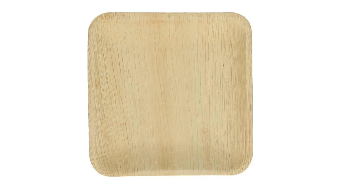 Einwegteller, Palmblatt, 180 x 180 x 30 mm, natur, VERIVE, A-Nr.: 16532 Einwegteller, Palmblatt, 180 x 180 x 30 mm, natur, VERIVE, A-Nr.: 16532 - 01