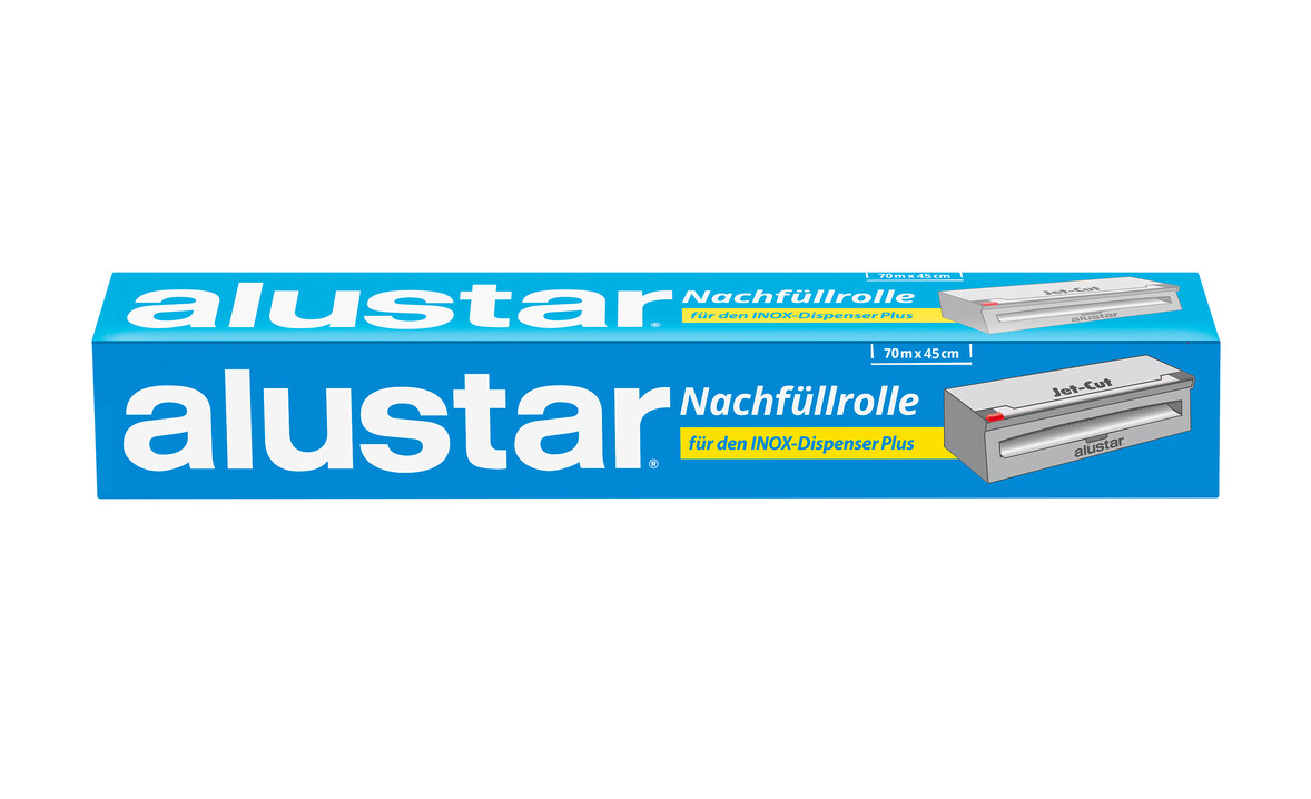 Alufolie Alustar Refill für Jet-Cut Inox, 450 mm Rollenbreite, 70 lfm, A-Nr.: 16713 - 01