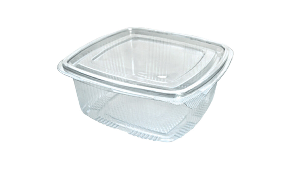 Klappbox, 1.500 ml, 192 x 184,5 x 80 mm, RPET, transparent, mit anhängendem Deckel, A-Nr.: 80446 Klappbox, 1.500 ml, 192 x 184,5 x 80 mm, RPET, transparent, mit anhängendem Deckel, A-Nr.: 80446 - 01