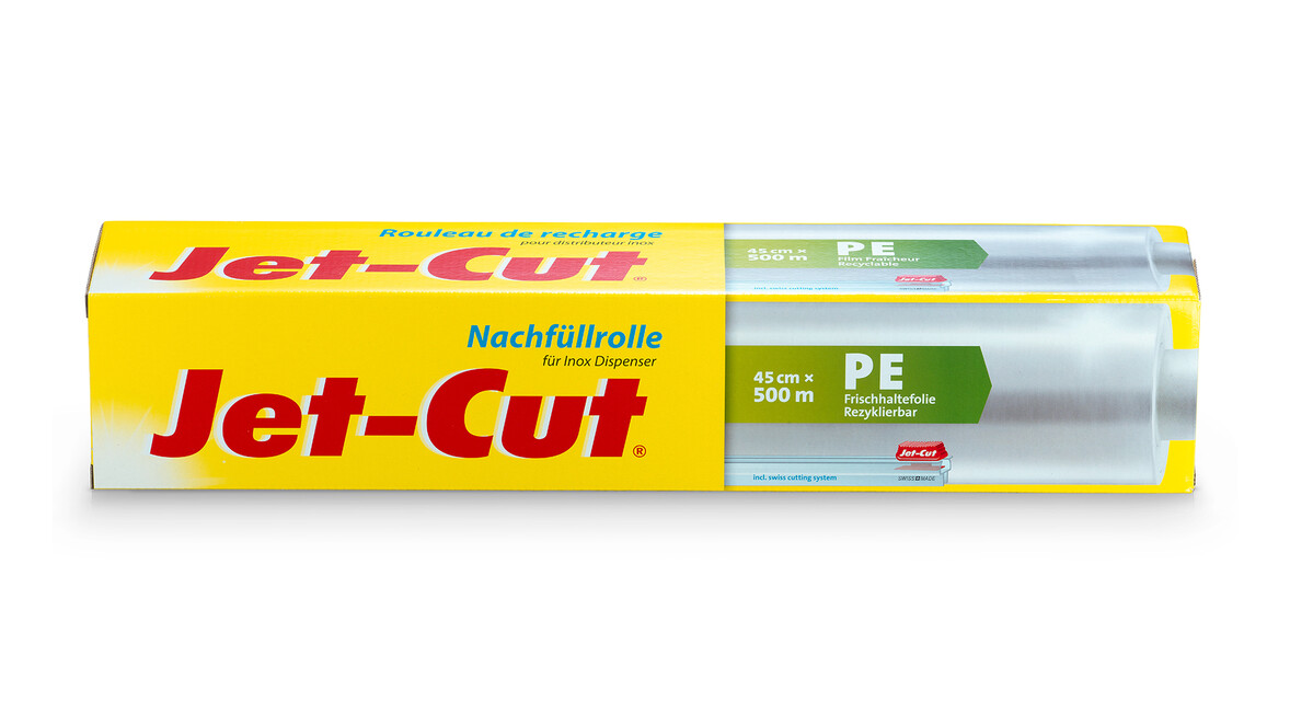 Frischhaltefolie Jet-Cut Refill, PE, 10 my, 450 mm Rollenbreite, 500 lfm, A-Nr.: 16710 - 01