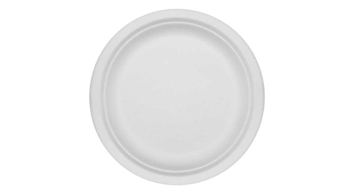Einwegteller, Bagasse, Ø 261 mm, 20,6 mm, weiß, VERIVE, A-Nr.: 16530 - 01