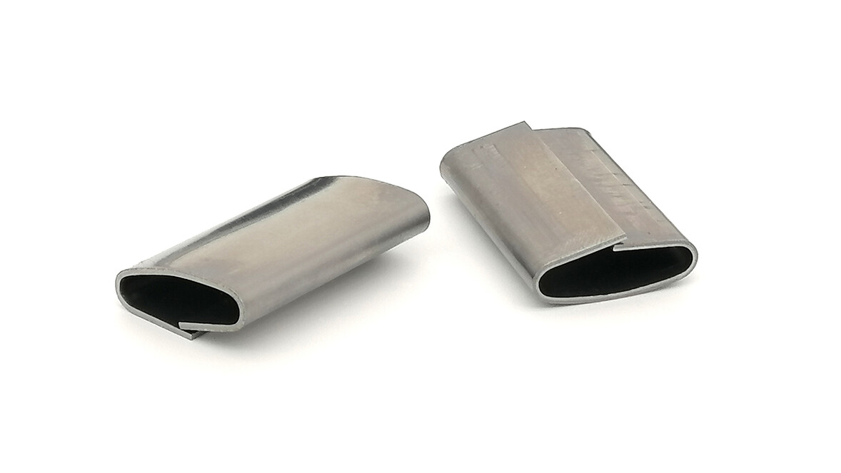 Verschlusshülse überlappend, Metall, blank, glatt, Breite: 16 mm, passende(r) Bandtyp(en): Rundumreifungen von Stahlband, Spannertyp: A482, A480, A431, ..., A-Nr.: 00085 Verschlusshülse überlappend, Metall, blank, glatt, Breite: 16 mm, passende(r) Bandtyp(en): Rundumreifungen von Stahlband, Spannertyp: A482, A480, A431, ..., A-Nr.: 00085 - 01