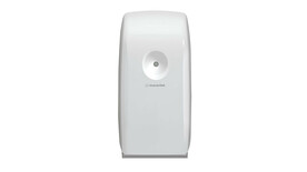 Lufterfrischungsgerät Kimberly-Clark Aquarius™ 6994, L 21,2 cm x B 12,5 cm x H 8,7 cm, weiß, automatische Ausgabe per Sensor, batteriebetrieben, Verschlussart: Schlüssel und Druckknopf, A-Nr.: 18244 - 01
