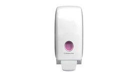 Seifenspender Scott® Control Aquarius™ 6948, L 23,5 cm x B 11,6 cm x H 11,4 cm, weiß, manuelle Entnahme, Verschlussart: Schlüssel und Druckknopf, A-Nr.: 18295 - 01