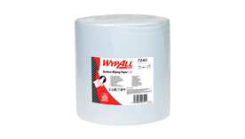 Papierwischtücher Großrolle Kimberly-Clark WypAll® L10 Jumbo Xtra 7240, 1-lagig, blau, A-Nr.: 18239 - 01