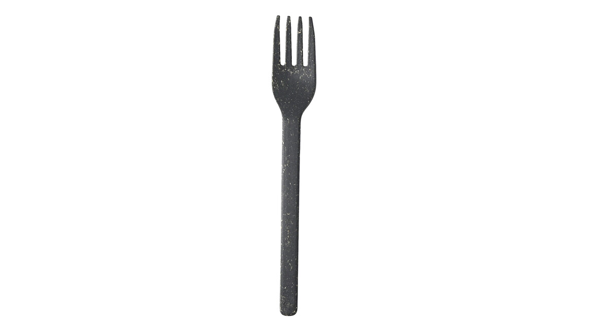 Mehrweg-Gabel, 181 x 26 x 10 mm, Verbundstoff aus Holzfasern/PLA, grau, VERIVE, A-Nr.: 19703 - 01