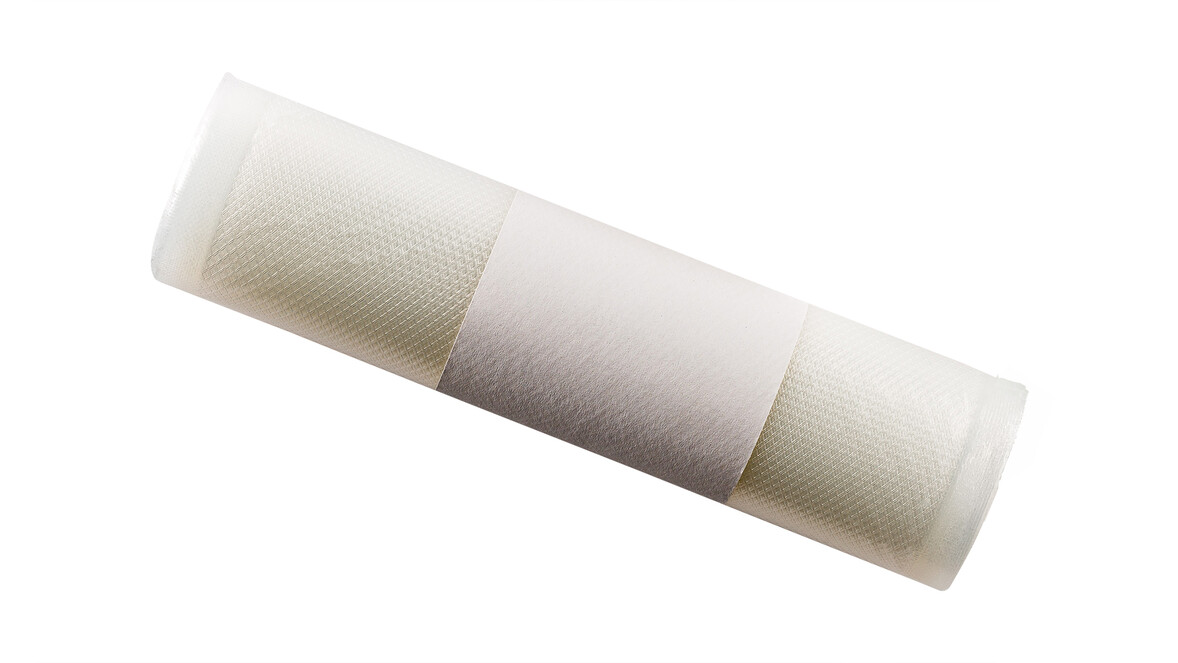 Vakuumbeutel-Rolle, 150 x 6.000 mm, GOFFRIERT 90, PA/PE, transparent, für Balkengeräte, A-Nr.: 19759 - 01
