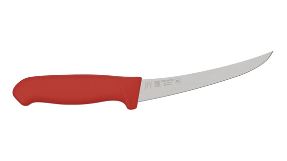 Ausbeinmesser MORAKNIV CB6S-PUG, 158 mm Klingenlänge, rot, gebogen, steif, A-Nr.: 19940 - 01