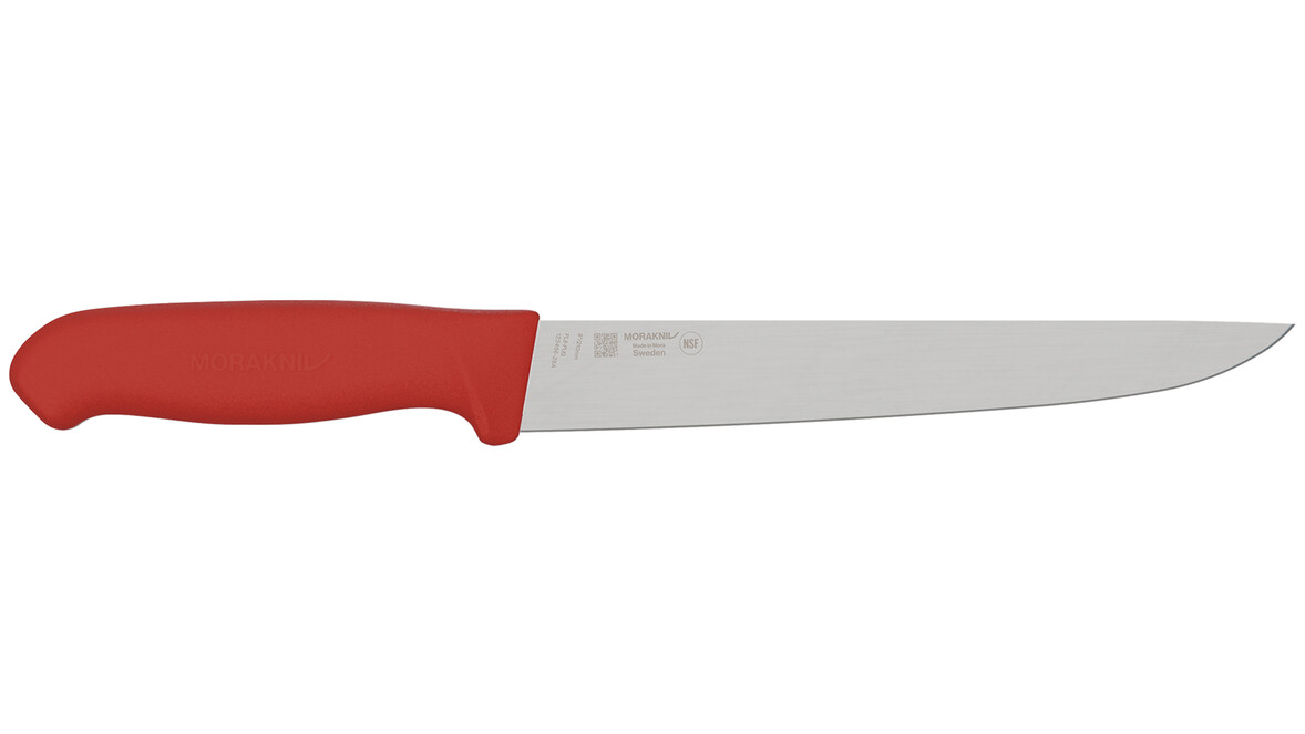 Universal-/Zerlegemesser MORAKNIV FL8-PUG, 210 mm Klingenlänge, rot, steif, A-Nr.: 19951 - 01