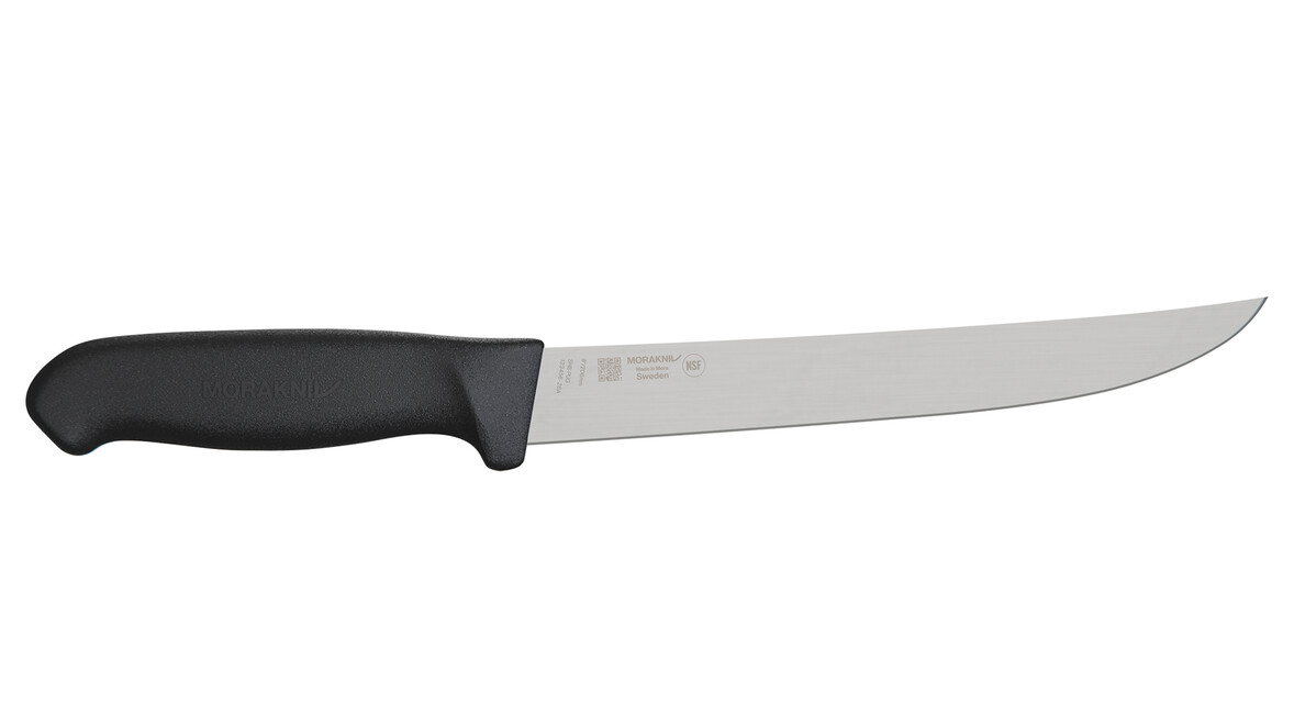 Zuschneide-/Zerlegemesser MORAKNIV SH8-PUG, 206 mm Klingenlänge, schwarz, gerade, steif, A-Nr.: 19954 - 01