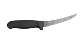 Ausbeinmesser MORAKNIV UCB5MF SC-PUG, 137 mm Klingenlänge, schwarz, oben gebogen, semi-flexibel, A-Nr.: 19960 - 01
