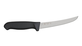 Ausbeinmesser breit MORAKNIV WCB6MF-PUG, 159 mm Klingenlänge, schwarz, gebogen, semi-flexibel, A-Nr.: 19979 - 01