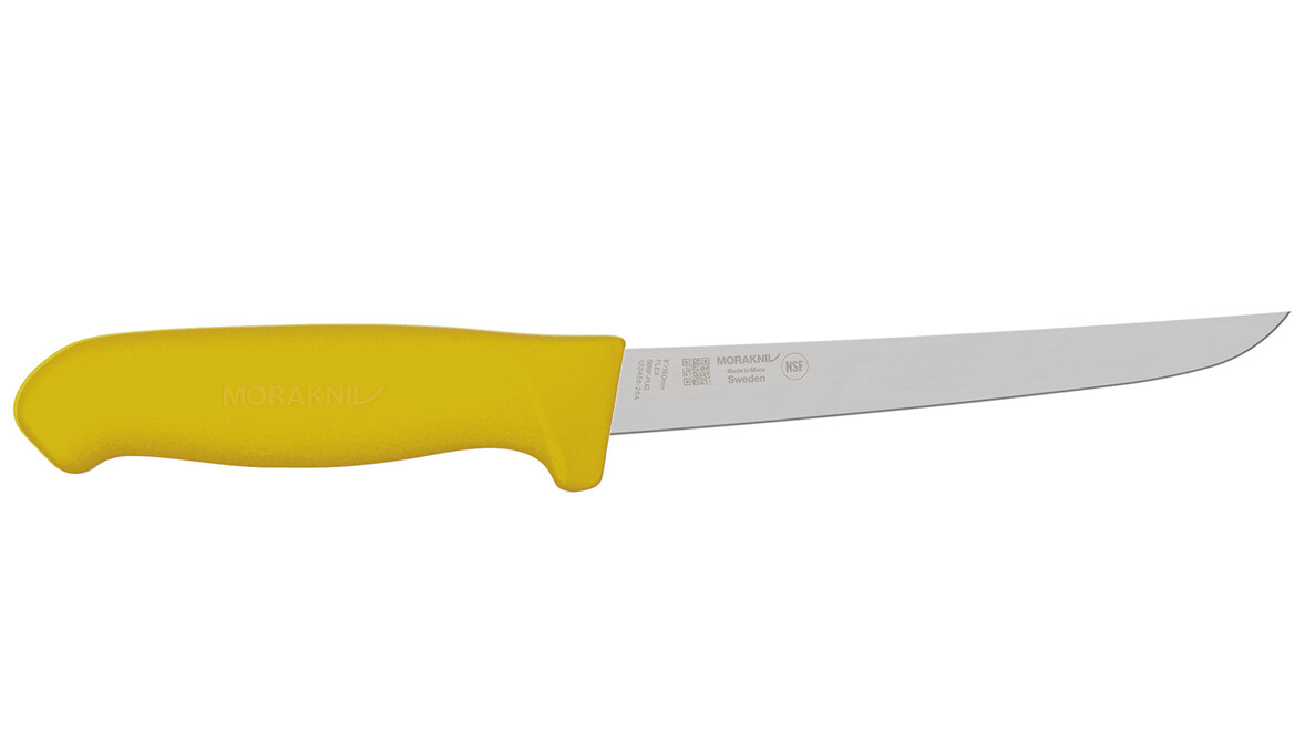 Ausbeinmesser MORAKNIV SB6F-PUG, 160 mm Klingenlänge, gelb, gerade, flexibel, A-Nr.: 19997 - 01