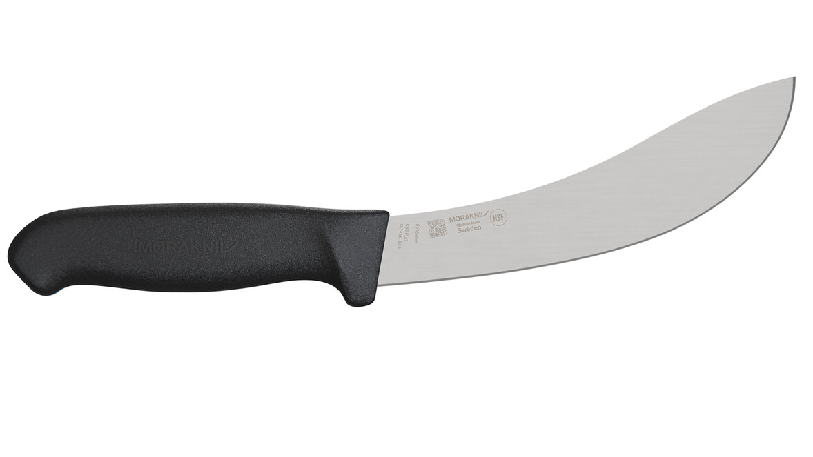 Häutemesser MORAKNIV CS6-PUG, 169 mm Klingenlänge, schwarz, gebogen, A-Nr.: 20016 - 01