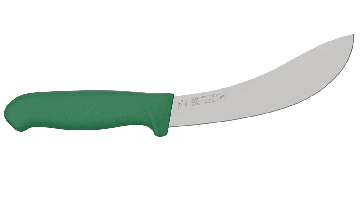 Häutemesser MORAKNIV CS6-PUG, 169 mm Klingenlänge, grün, gebogen, A-Nr.: 20018 - 01