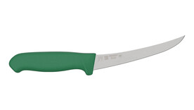 Ausbeinmesser MORAKNIV CB6S-PUG, 158 mm Klingenlänge, grün, gebogen, steif, A-Nr.: 19941 - 01