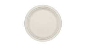 Einwegteller, Bagasse, Ø 220 mm, 19 mm, weiß, FAIRPAC, A-Nr.: 95092 - 01