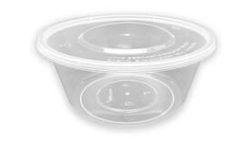 Menüschale to go, 750 ml, Ø 150 mm, 65 mm, PP, transparent, A-Nr.: 95153 - 01