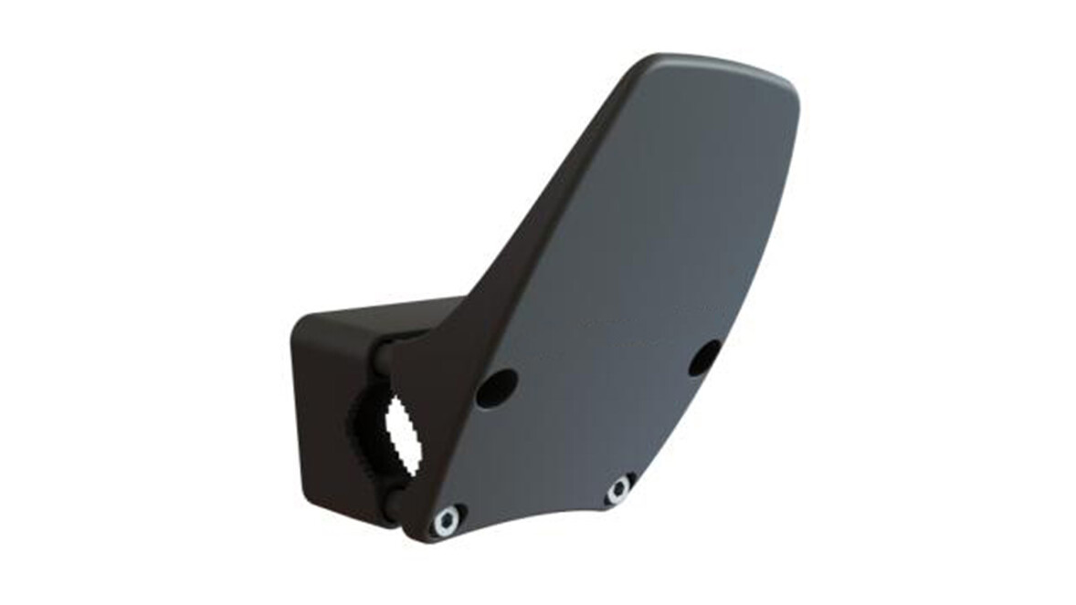 Freihand Türklinkenaufsatz, Ø 2,4 cm, L 20 cm x B 14 cm, glasfaserverstärktem Kunststoff, anthrazit, unsteril, Komplettset, manuell einstellbar, A-Nr.: 96399 - 01