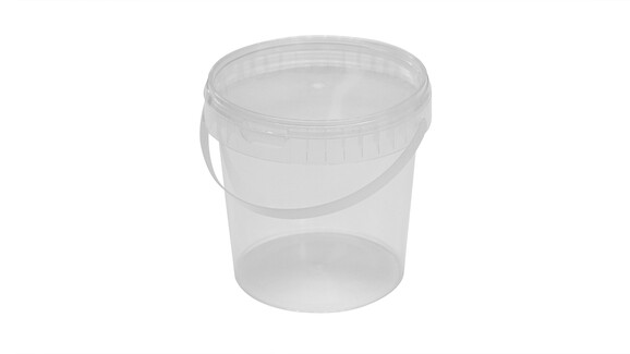 Becher mit Originalitätsverschluss mit Deckel im Kombipack, 1.180 ml, Ø 133 mm, 130 mm, PP, transparent, A-Nr.: 83128 - 01